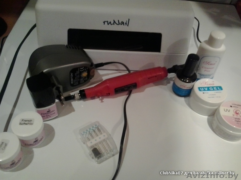 Продам!!Лампу ruNail 9w,фрезу с адаптером и гели. - Изображение #1, Объявление #788942