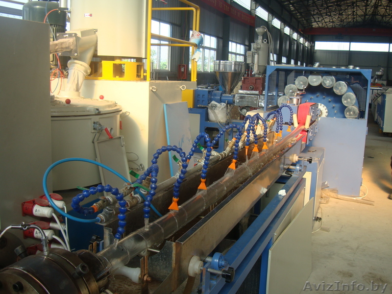 Экструзионная линия для армированных шлангов из ПВХ волокнами, нитками - Изображение #1, Объявление #817941