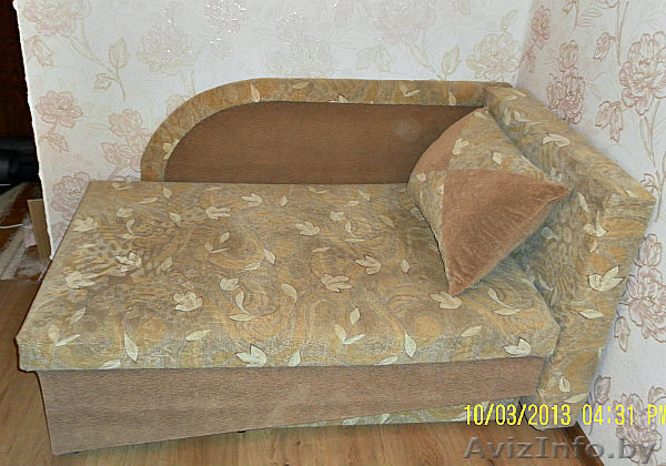 Продам тахту б/у 2 года. Цвет: беж + коричневый. - Изображение #1, Объявление #861355