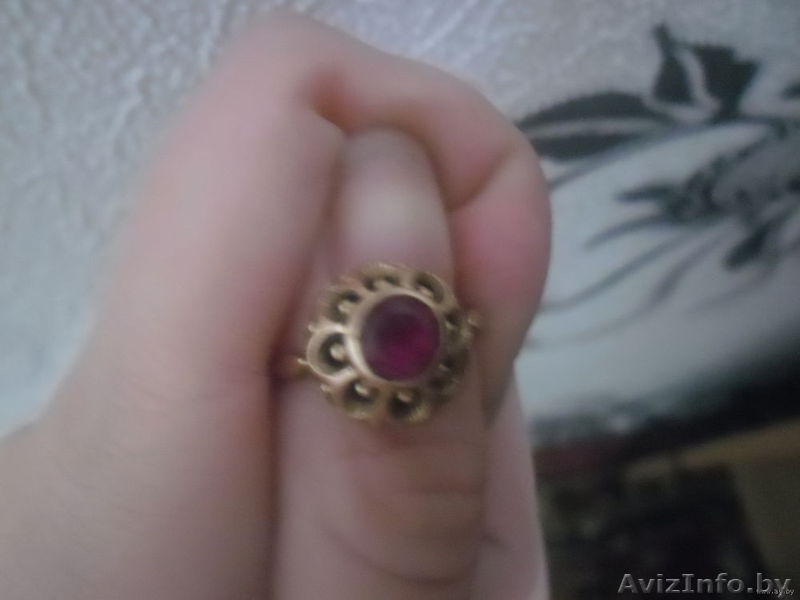 золотое кольцо с рубином-торг,спарашивайте!срочно - Изображение #1, Объявление #910381