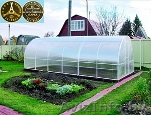 Сверхпрочная теплица «Сибирская» 10x3x2 (Комплект: каркас+ПОЛИКАРБОНАТ) + ПОДАРО - Изображение #1, Объявление #994636