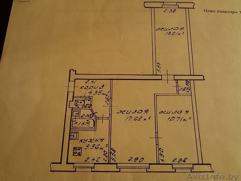 Продается 3-х комнатная квартира в центре, под вывод из жилого фонда. - Изображение #1, Объявление #1080031