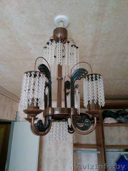 Люстра 4 рожка хрустальная - Изображение #1, Объявление #1573437