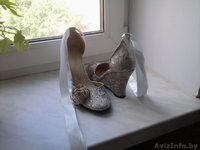 босоножки белые, 38 р., на танкетке, порчевые,с лентами - Изображение #3, Объявление #289728