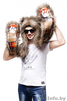  Мягкая, пушистая и симпатичная зверошапка, волкошапка, шапка с ушками, шапоушка - Изображение #2, Объявление #1336058