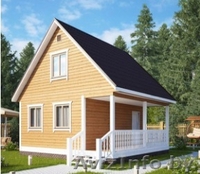 Дом сруб 6х6 Горан из бруса с мансардой установка - Изображение #3, Объявление #1623378