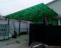 Навес из профильных труб для авто - Изображение #1, Объявление #1637188