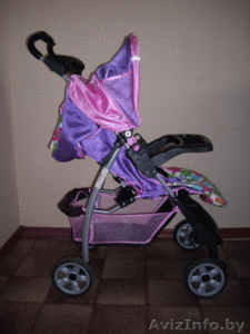 Продается прогулочная летняя коляска для девочки.(цвет розовый с фиолетовым) Б/у - Изображение #2, Объявление #248948