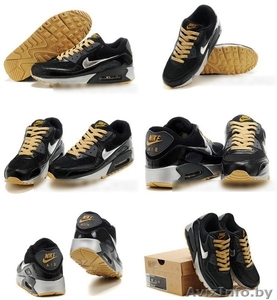 Кроссовки Nike Air Max 90 (Black-Silver-Gold) - Изображение #1, Объявление #410798