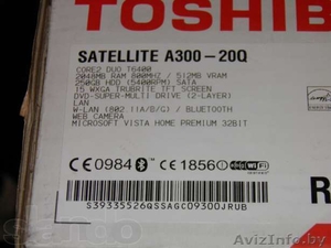 Toshiba Satelite A300-20q - Изображение #3, Объявление #792201