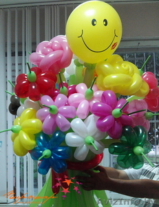 Цветы, букеты из воздушных шариков - Изображение #1, Объявление #1251142