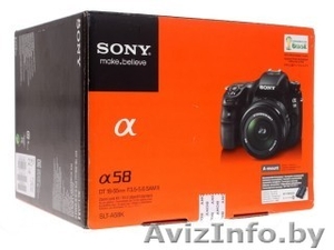 Зеркальный фотоаппарат Sony Alpha SLT-A58K Kit 18-55mm II - Изображение #1, Объявление #1259087