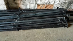 Столбы металлические для заборов с заглушками