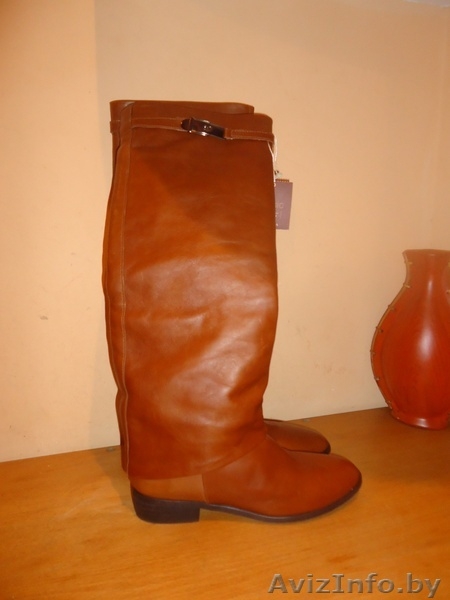 Сапоги женские, кожанные, 39 размер - Изображение #1, Объявление #852468