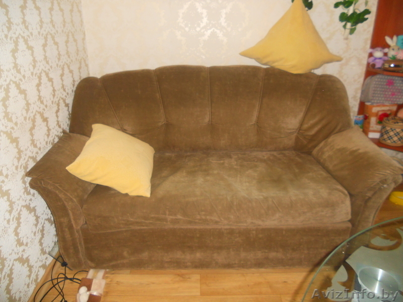 Диван. Цвет леопардовый и шоколадный. б/у - Изображение #2, Объявление #875651