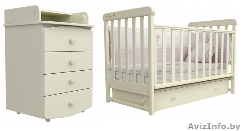 Дуэт Верес "ЛД-12" (кроватка + комод пеленатор 90x60) - Изображение #3, Объявление #1172056