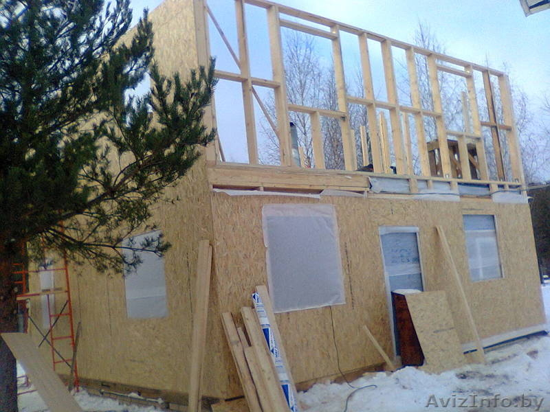 пстроительство домов дач  внутренние деревянные работы шлифовка сварочные работы - Изображение #2, Объявление #1204899