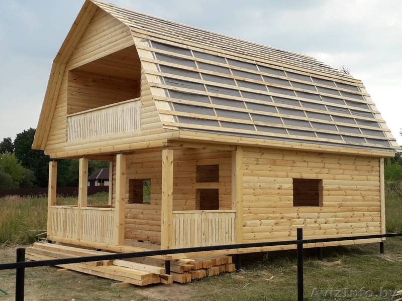 Дом-Баня из бруса готовые срубы с установкой-10 дней Ельск - Изображение #1, Объявление #1616427