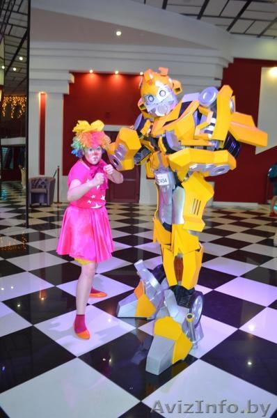 Детский праздник с трансформером Бамблби и клоунессой Ириской в Гомеле, Речице  - Изображение #1, Объявление #1634216