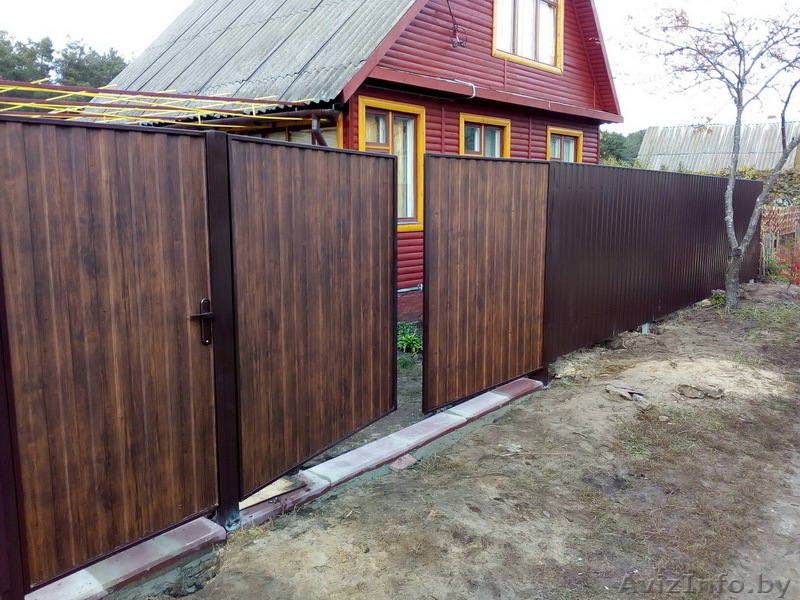 Ворота и калитки металлические и панельные. - Изображение #1, Объявление #1637186