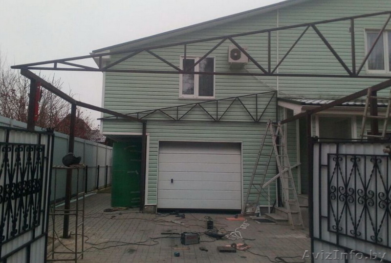 Навес из профильных труб для авто - Изображение #2, Объявление #1637188